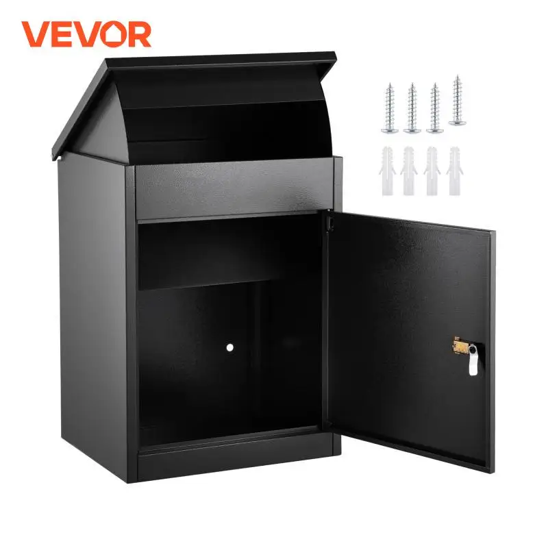 VEVOR Parcel Box Outdoor Large Package Delivery Drop Box Lockable Home Storage Letter Post Box Container Outdoor Mail Security