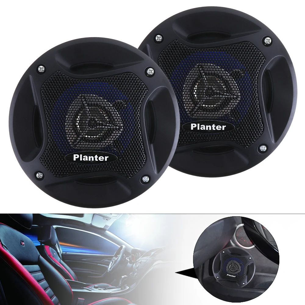 2pcs 4 Inch 12V 280W High Temperature Resistant Universal Car Horn for Most Cars with Coaxial Type Full Frequency