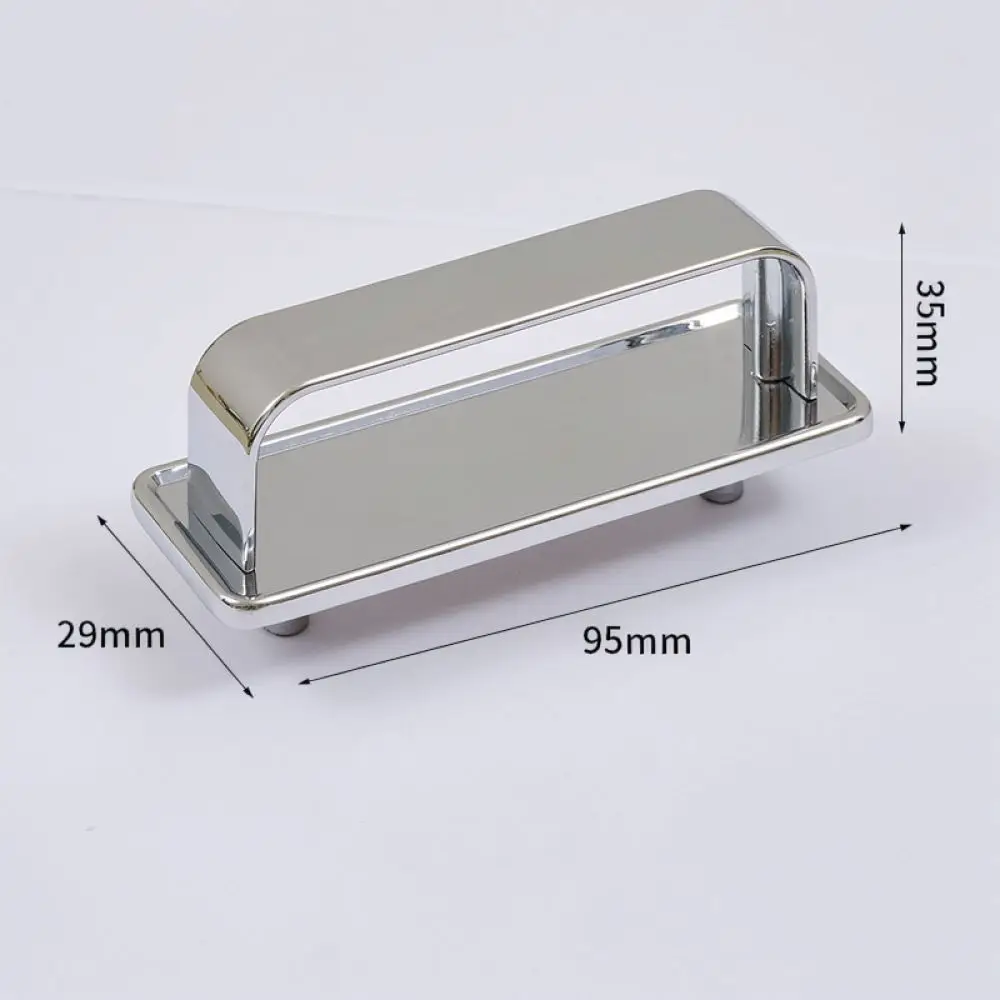 Contemporary Silver Cabinet Knob Modern Simple Drawer Pulls American Style Furniture Handle For Wardrobe Cupboard Hardware