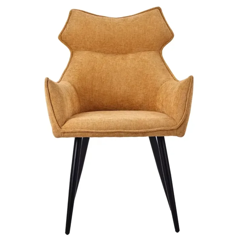 for  Mid Century Custom Armchairs by Modern Nordic Designers Fabric Restaurant Dining Chairs with Armrests