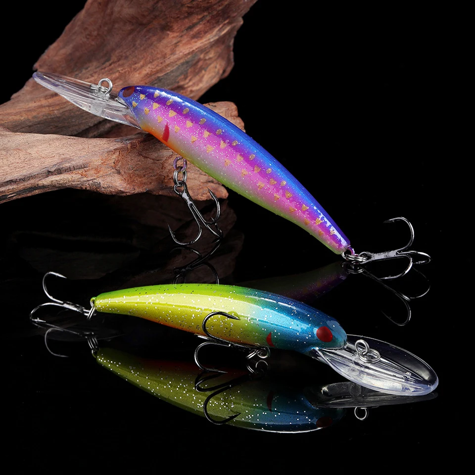 110mm 12.5g Floating Slim Minnow Fishing Lure Artificial Hard Bait Wobblers Topwater Carp Bass Swimbait Jerkbait