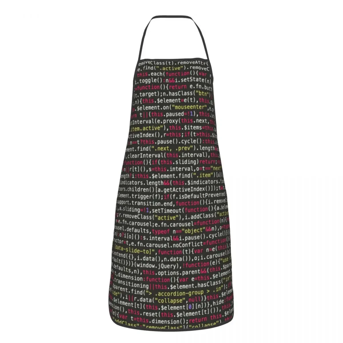 Computer Code Pattern Bib Apron Adult Women Men Chef Tablier Cuisine for Kitchen Cooking Hacker Programmer Coding Painting