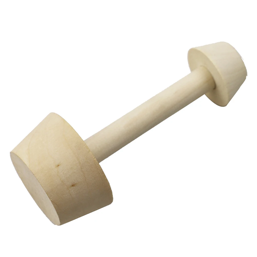 Natural Wood Double-Headed Rolling Pin for Egg Tart Bottom Dough Shaping and Edge Sealing in Baking Tart Molds