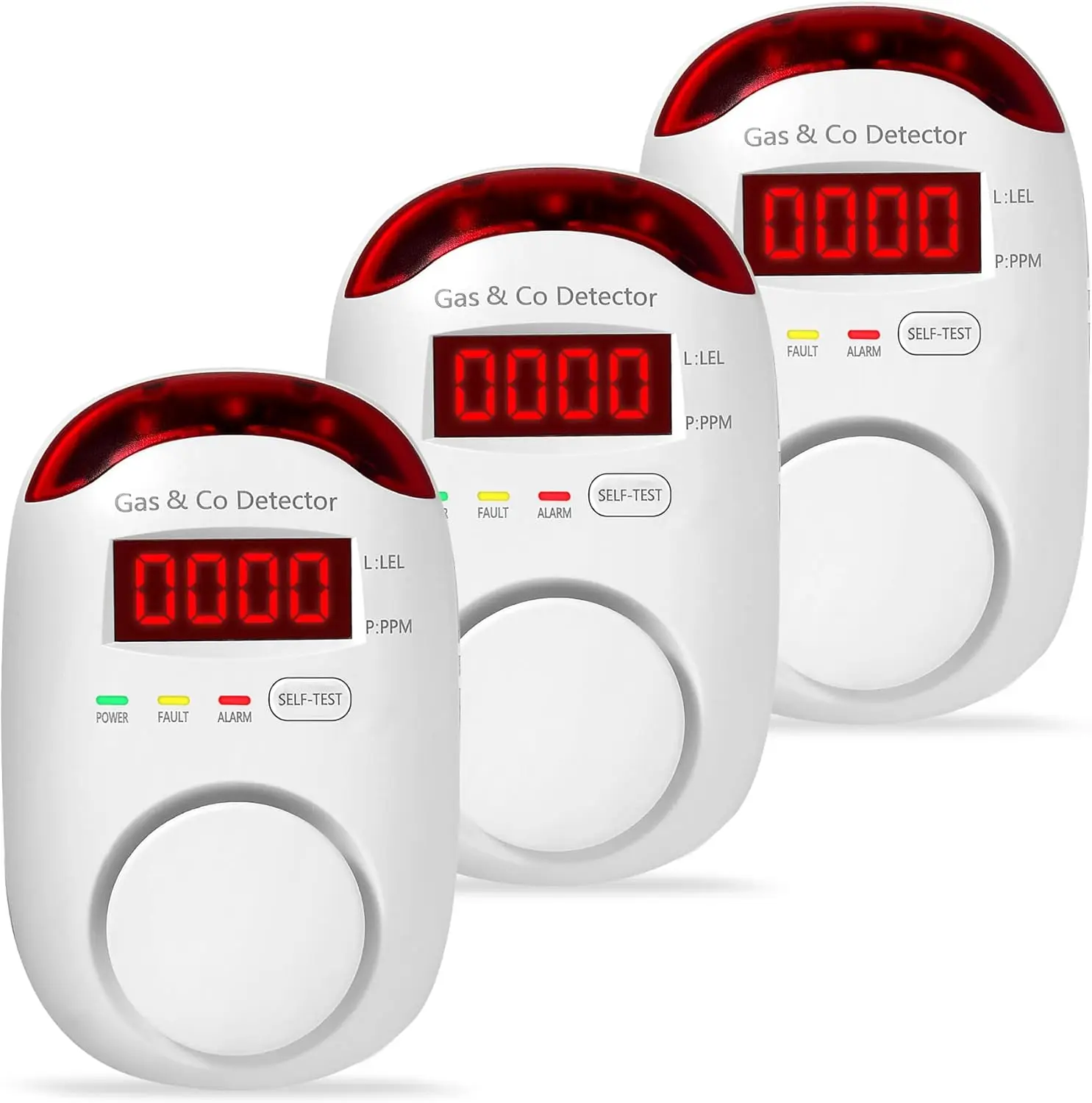 

Plug-in Gas & CO Detector, 2-in-1 Alarm for Home, RV, Easy Installation