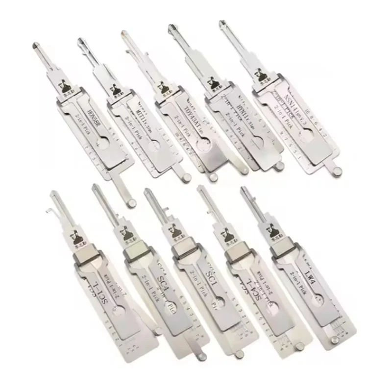 أداة Lishi 2 IN1 HU66 HU100 HU100R HON66 HU101 HU64 HU92 أداة فتح الباب التلقائي أداة اختيار Lishi #2