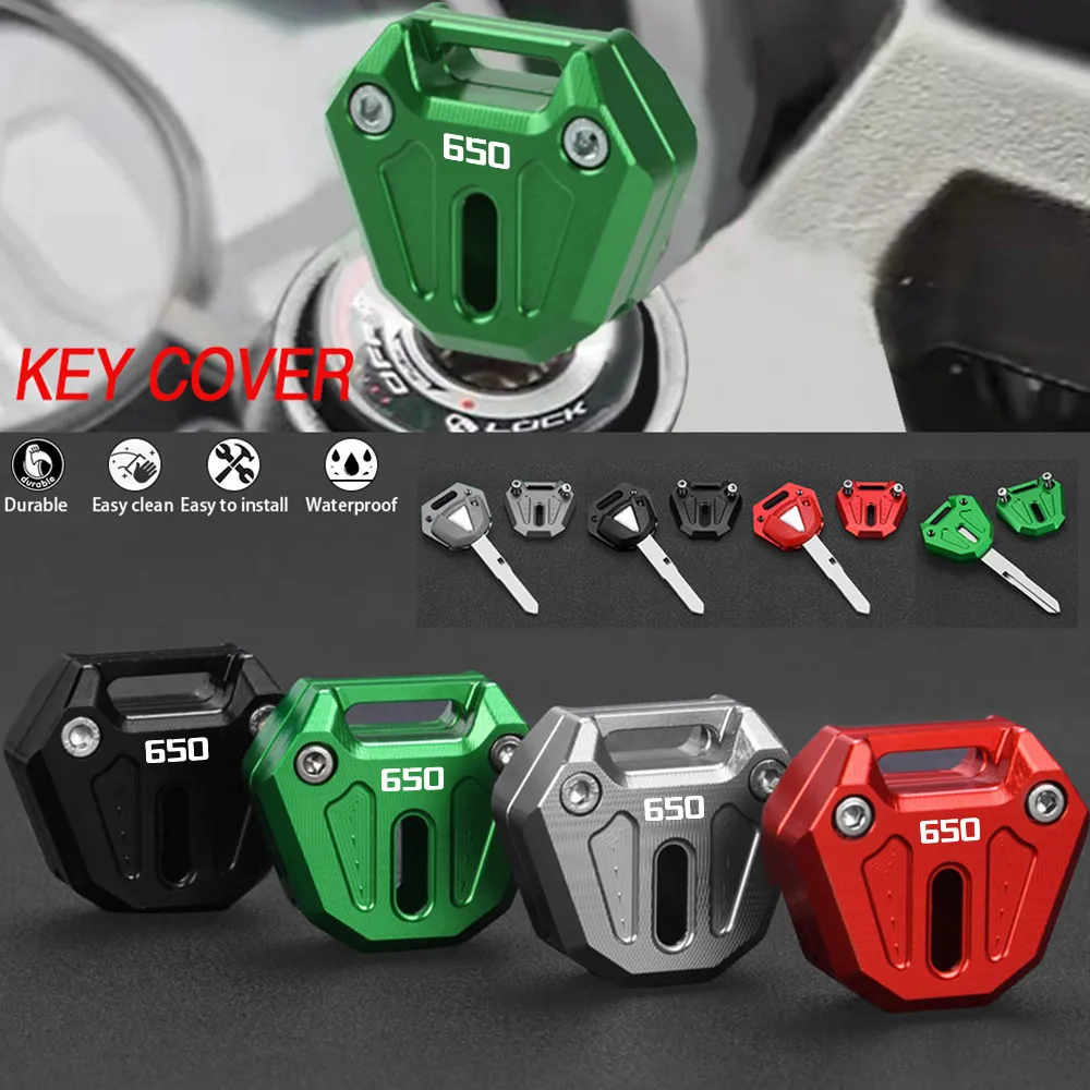 

For KAWASAKI NINJA650 R Ninja 650 650R 2006-2023 2022 2021 2020 2019 2018 Motor Key Cover Cap Keys Case Shell Keychain Keyring