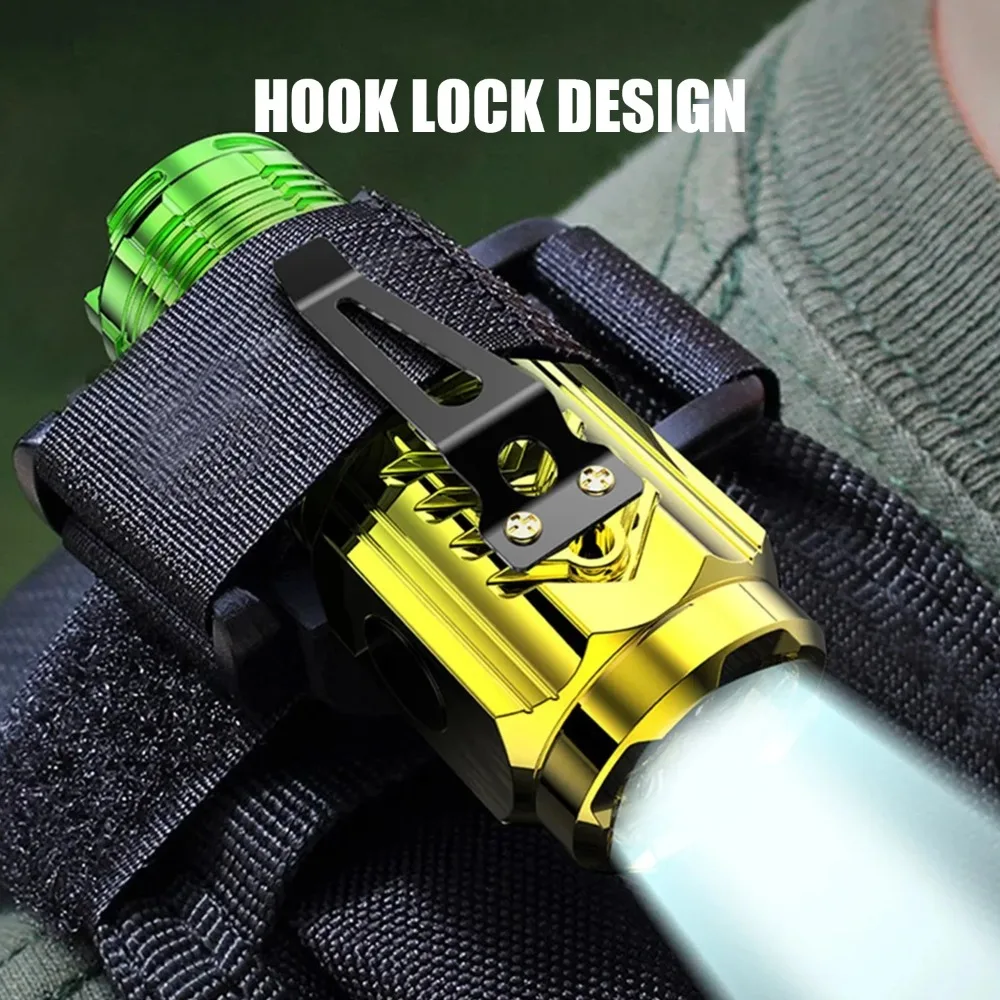 Mini High Power Led Portable Flashlight with Pen Clip USB Rechargeable Waterproof Torch Lamp Outdoor Camping EDC Flashlights