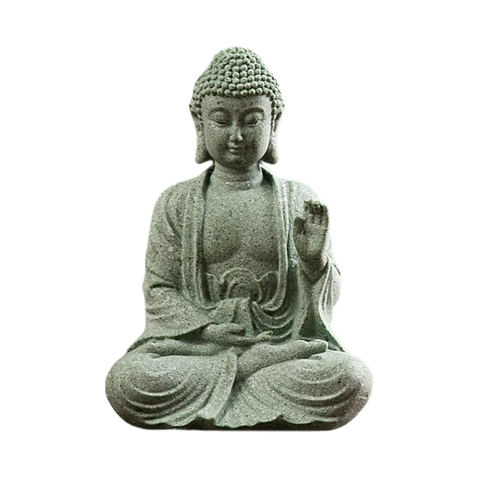 Sitting Buddha Statue Buddhism Decor Decorative Rustic zen for Living Room image 3