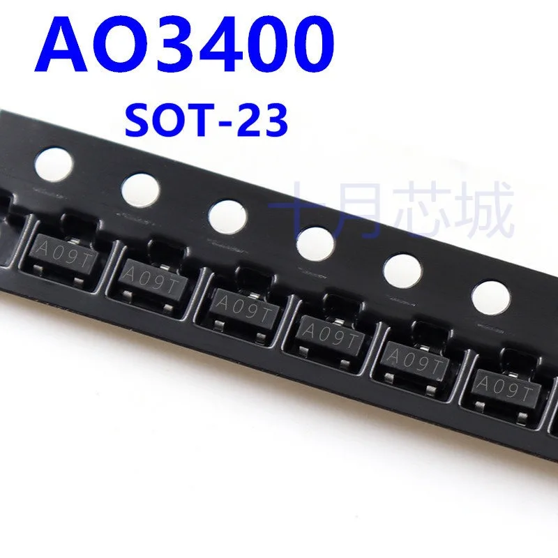 3000pcs AO3400 AO3400A SOT-23 A09T