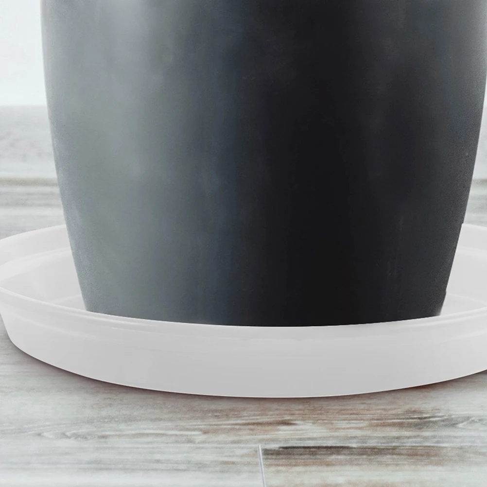 

12pcs Thickened Flower Pot Dish White 180mm Drip Trays for Plants Plastic Planter Saucer Round Gardening Accessory Prevent