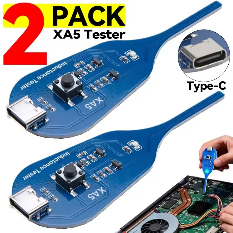 Type-C Powered High Precision Mainboard Coil Testing Tool Fast Inductance Fault Detection Diagnosis Mini Inductor Tester