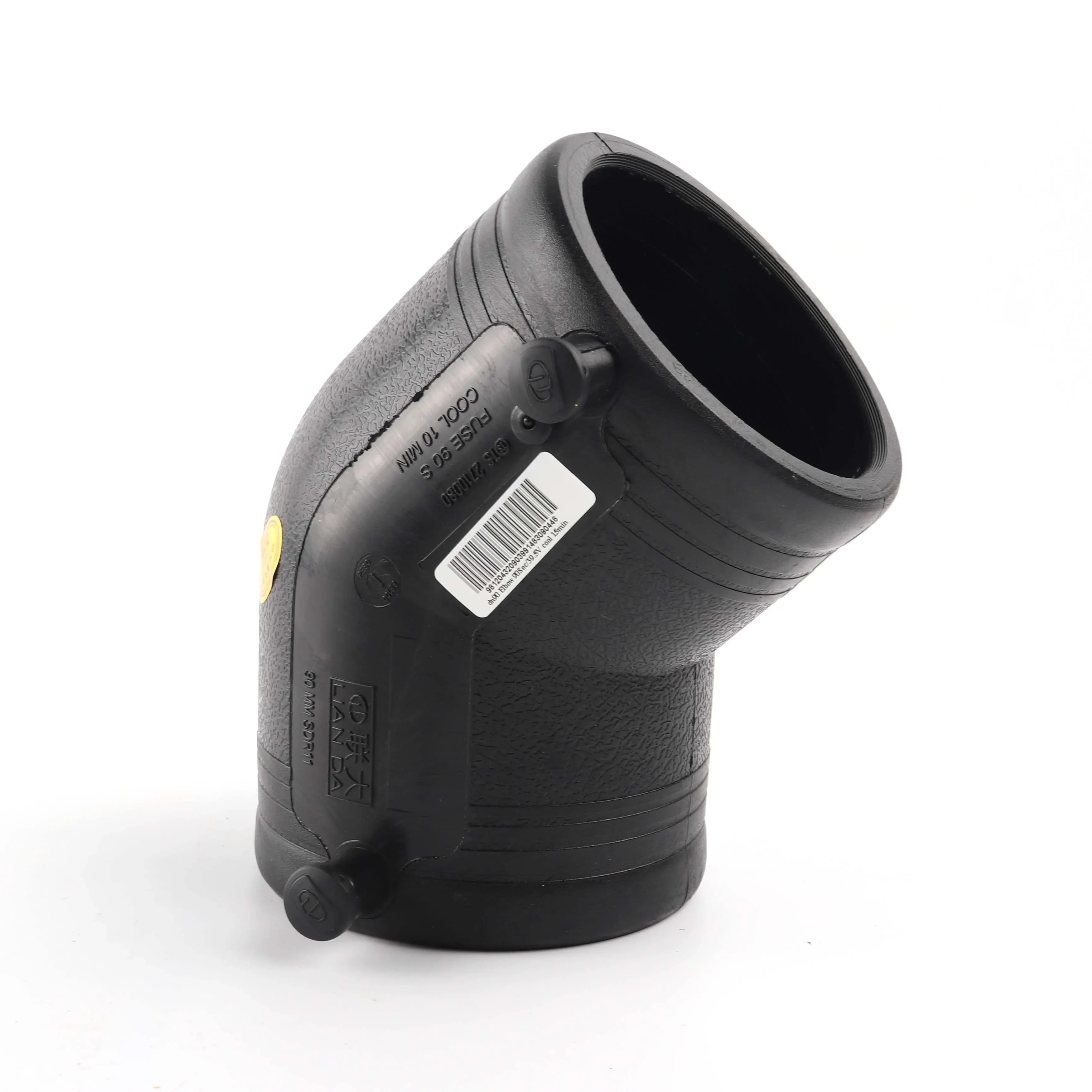 DN315 PE100 90 درجة Pe اتصال Electrofusion الكوع المحملة المخفض تجهيزات أنابيب Hdpe بالتنقيط البيع المباشر #5