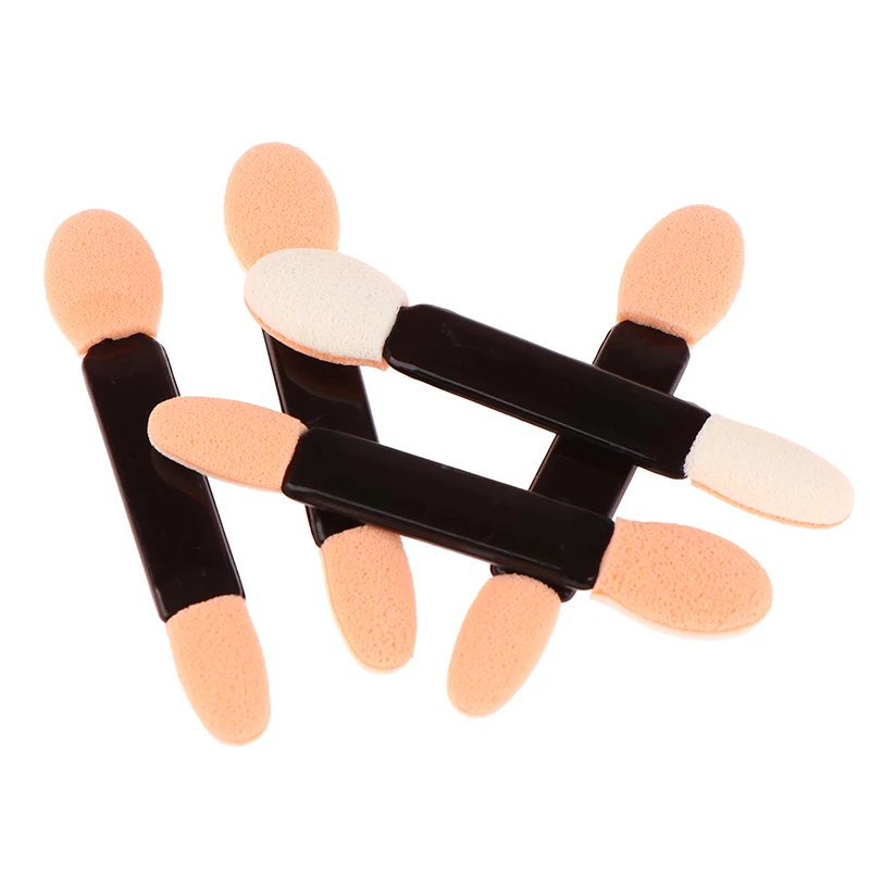 10 Stuks Wegwerp Oogschaduwborstel Dubbelzijdig Spons Latex Kit Make-Up Oogschaduw Borstels Voor Cosmetische Applicator Make-Up