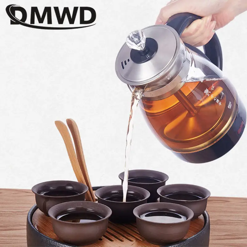 DMWD Automatic steam tea maker Multifunction Electric kettle American coffee maker Household Black tea Flower teapot coffee pot