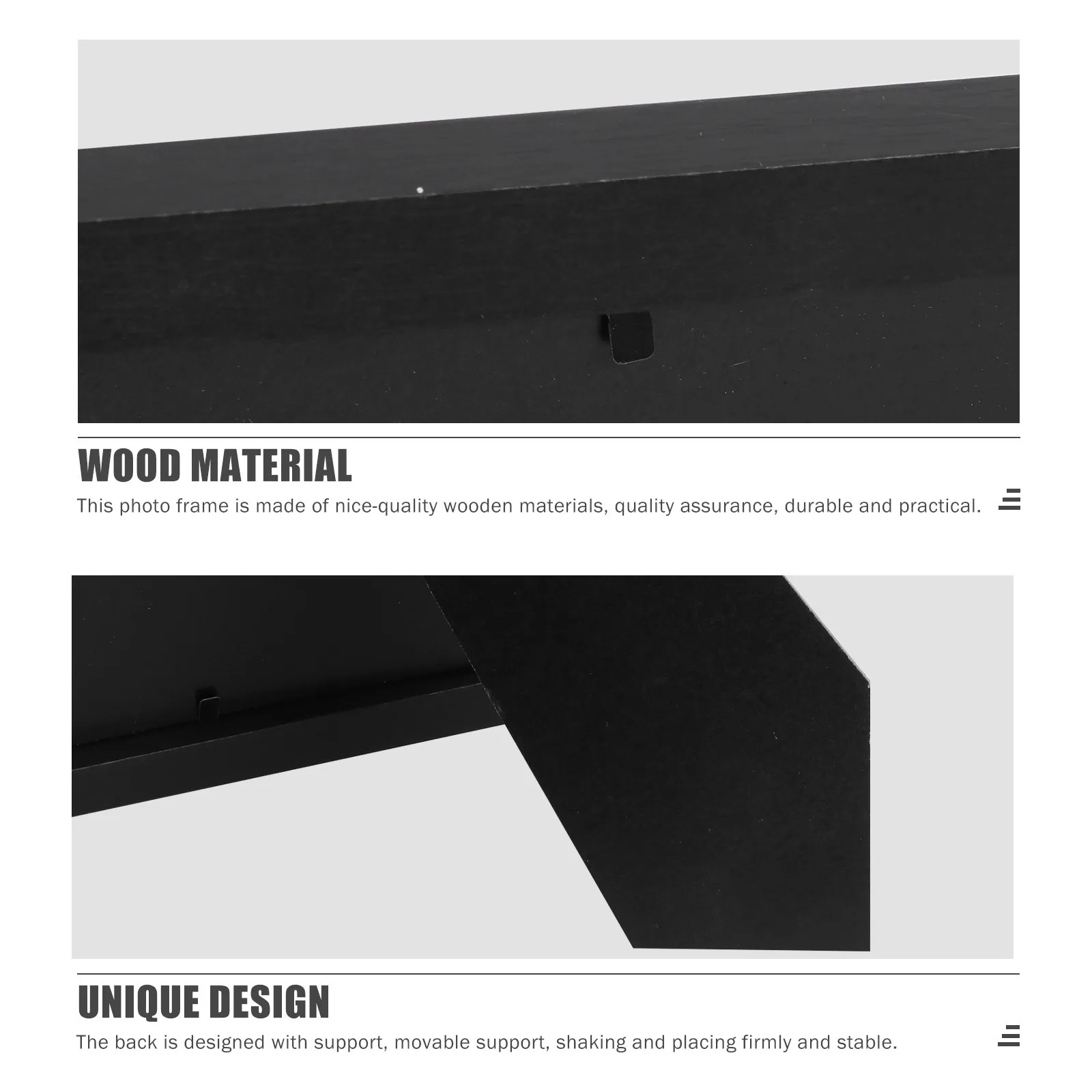 

1pc Wooden Picture Frame 8X10 Inch Desktop Display Rack For Family Photos Bedroom Living Room Decoration Household