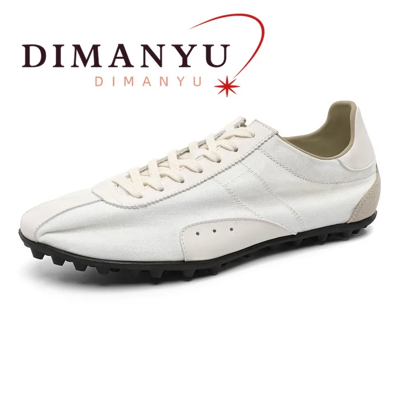 DIMANYU Men's Casual Flat Shoes 2026 New Autumn Vintage Lightweight Sneakers Large Size Lace-up Men's Sneakers