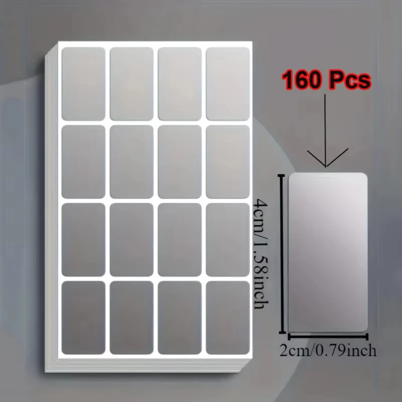 160PcsRmovale Waterproof Label Stickers Ideal for Organizing Office & Home Use Storage Freeze Food Design