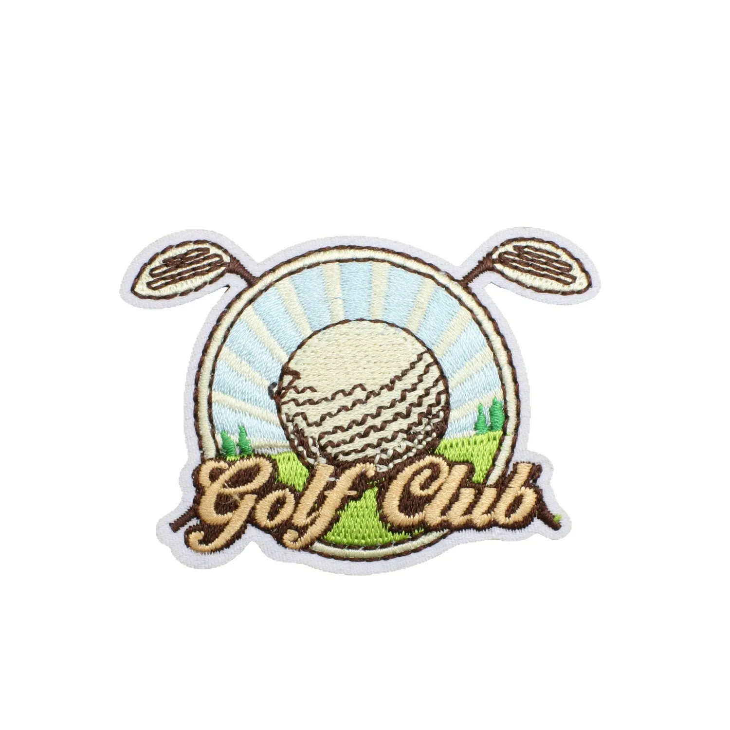 

Simple Sports Embroidery Fabric Patch Computer Embroidery Label Cartoon Sunshade Cap Embroidery Decoration Patch