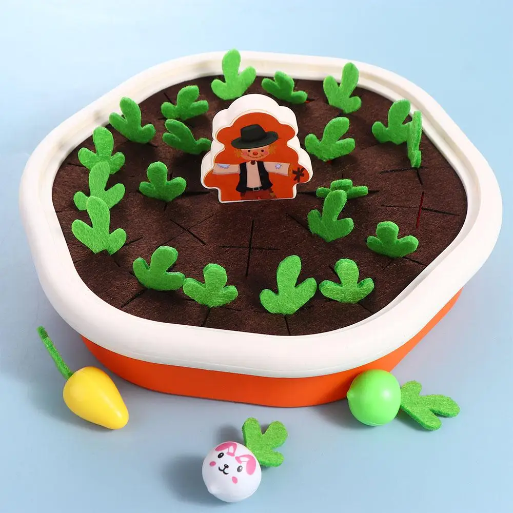 

Games Interesting Children's Toys Parent-child Interaction Toys Farm Pull Radish Game Pulling Radish toys Vegetable Memory Game