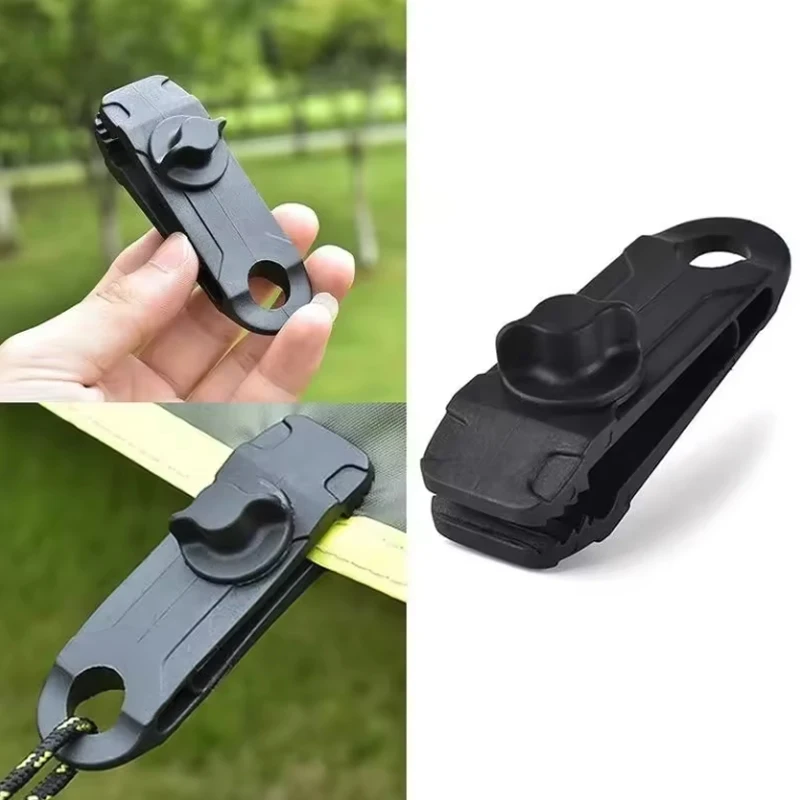 Outdoor Tent Installation Wth Pull Points Shark Clips Camping Canopy Hooks Tent Clips Windproof Belts Inverted Hook Clips