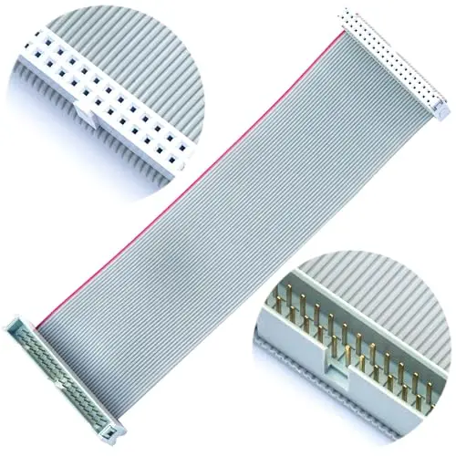 

1PCS 2.54mm IDC 40-Pin Flat Ribbon Cable Male to Female IDE Extension 30cm Wire Connector for Electronics PC Devices