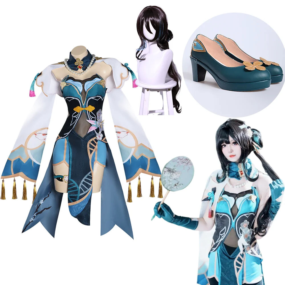 

Honkai Star Rail Ruan Mei Cosplay Full Set - Uniform Outfit with Dress Shoes Wig And Prop for Complete Character 2025