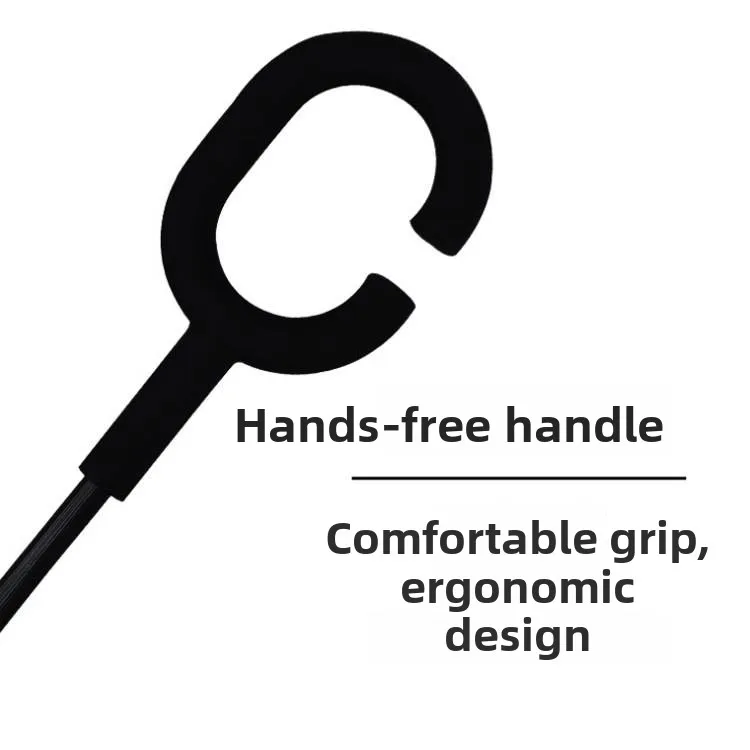 

Двухслойный C-образный стоящий ручной зонт от дождя, двусторонний автомобильный рекламный подарок, логотип, длинная ручка, настраиваемый зонт «сделай сам»...