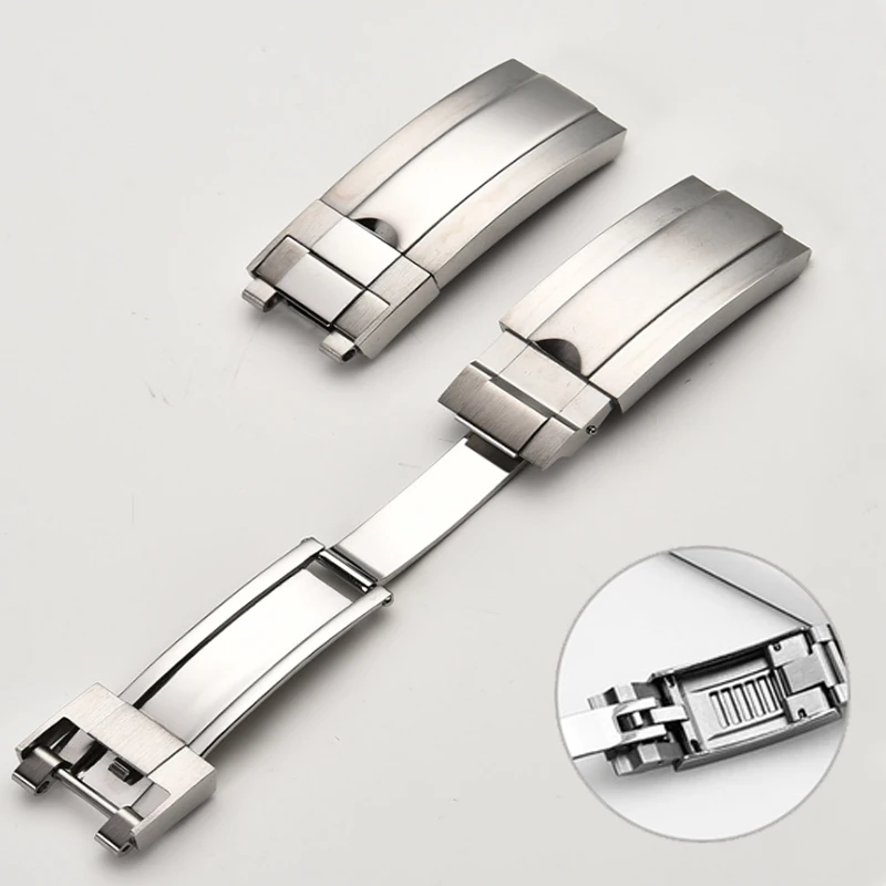 Watch Band Glidelock Clasp For Rolex DAYTONA SUBMARINER GMT Yacht-Master New Water Ghost Fine-tuning Pull Button Buckle 9-16mm