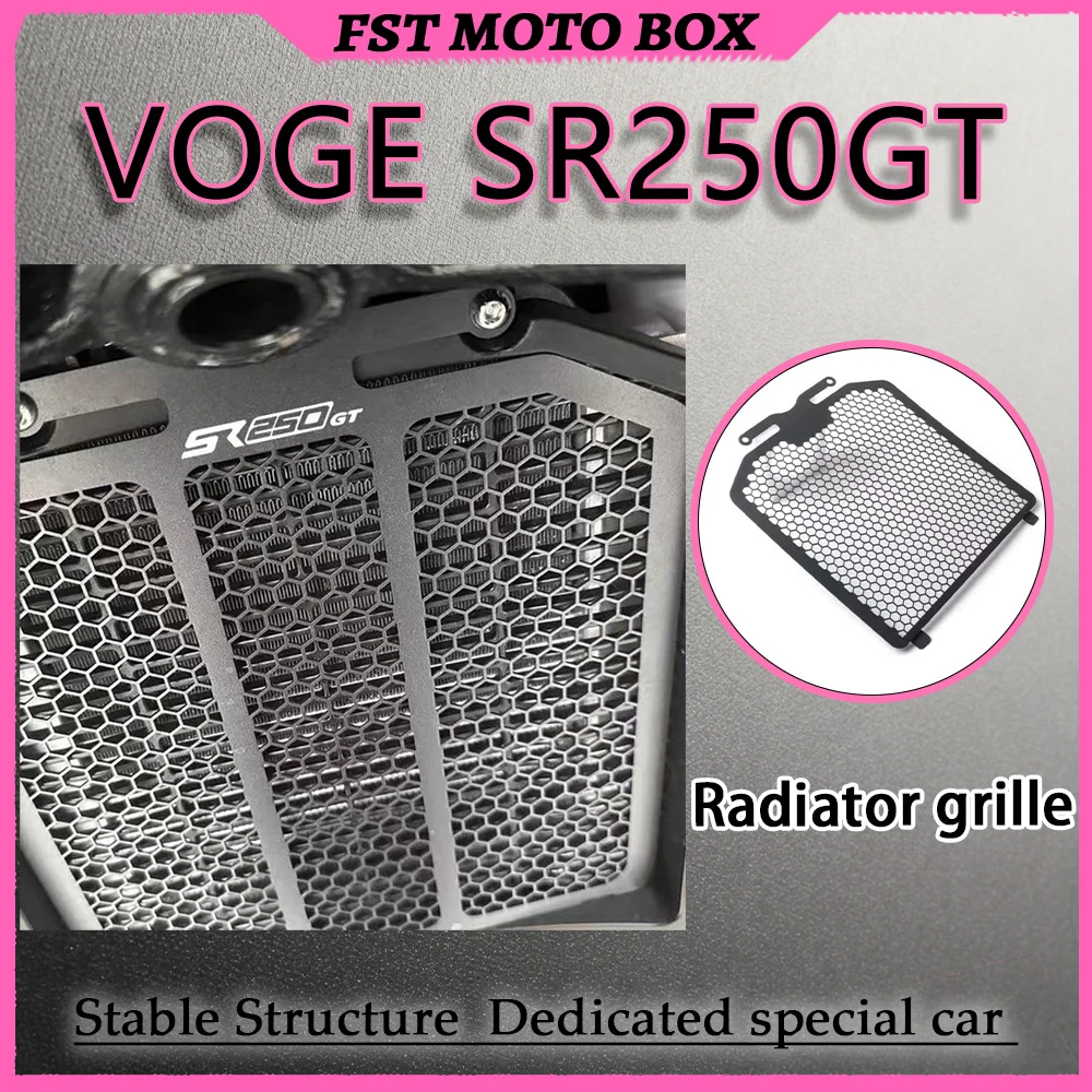 FOR VOGE SR250GT Water-Cooled Radiator Protective Cover Honeycomb Hollow Design Unobstructed Heat Dissipation Drill-Free Direct