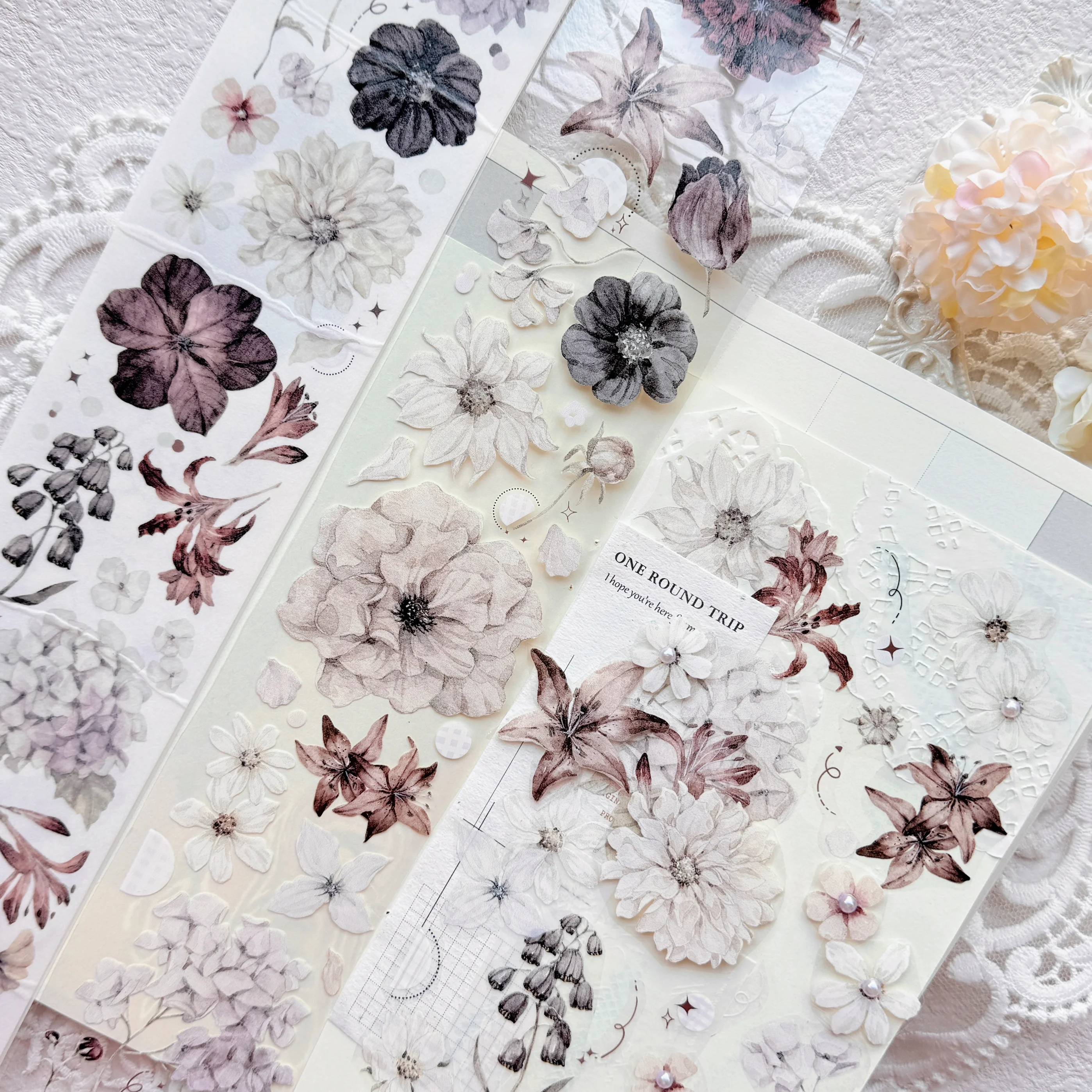 

Лента Washi - Украшение журнала-планировщика полевых цветов, оригинальный цветочный дизайн