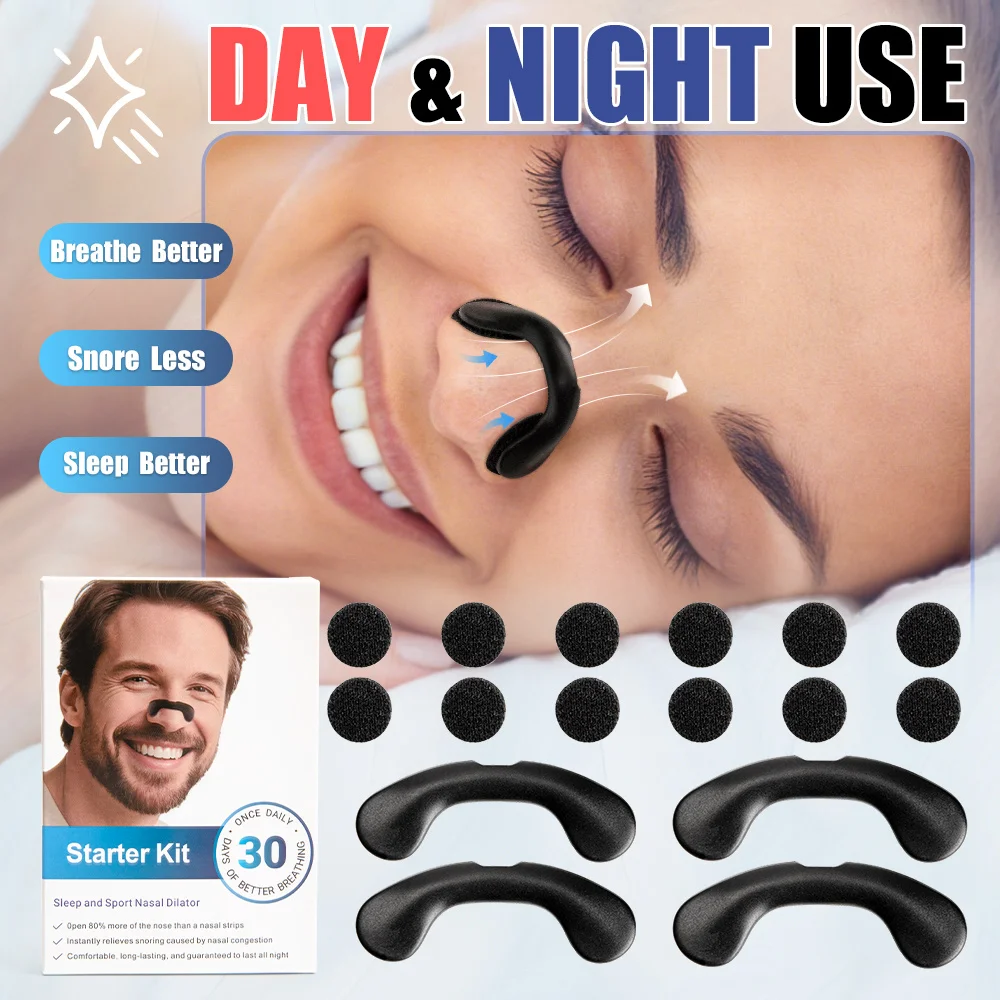 Nasal Dilator Sports Sleep Nasal Breathing Dilators Starter Kit Nose Breathe Strips Reduce Snoring Increase Air Intake Kit