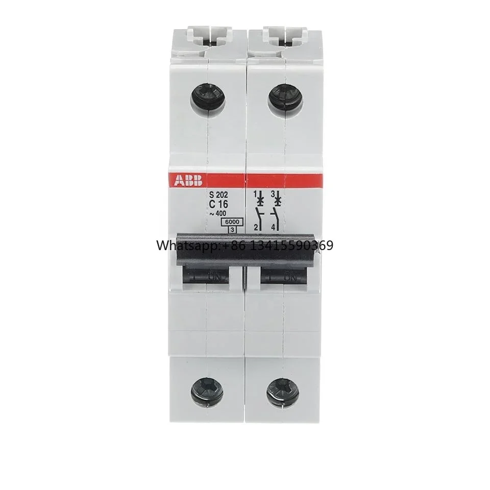 

Original New S202-C16 Miniature Circuit Breaker 16A 2-Pole 400V AC Industrial Application 2TAZ116200R0164