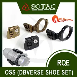 SOTAC NewTactical Metal OSS OBVERSE SHOE SET Helmet Mount INTERFACE PVS-14 Dovetail Base Conversion Adapter