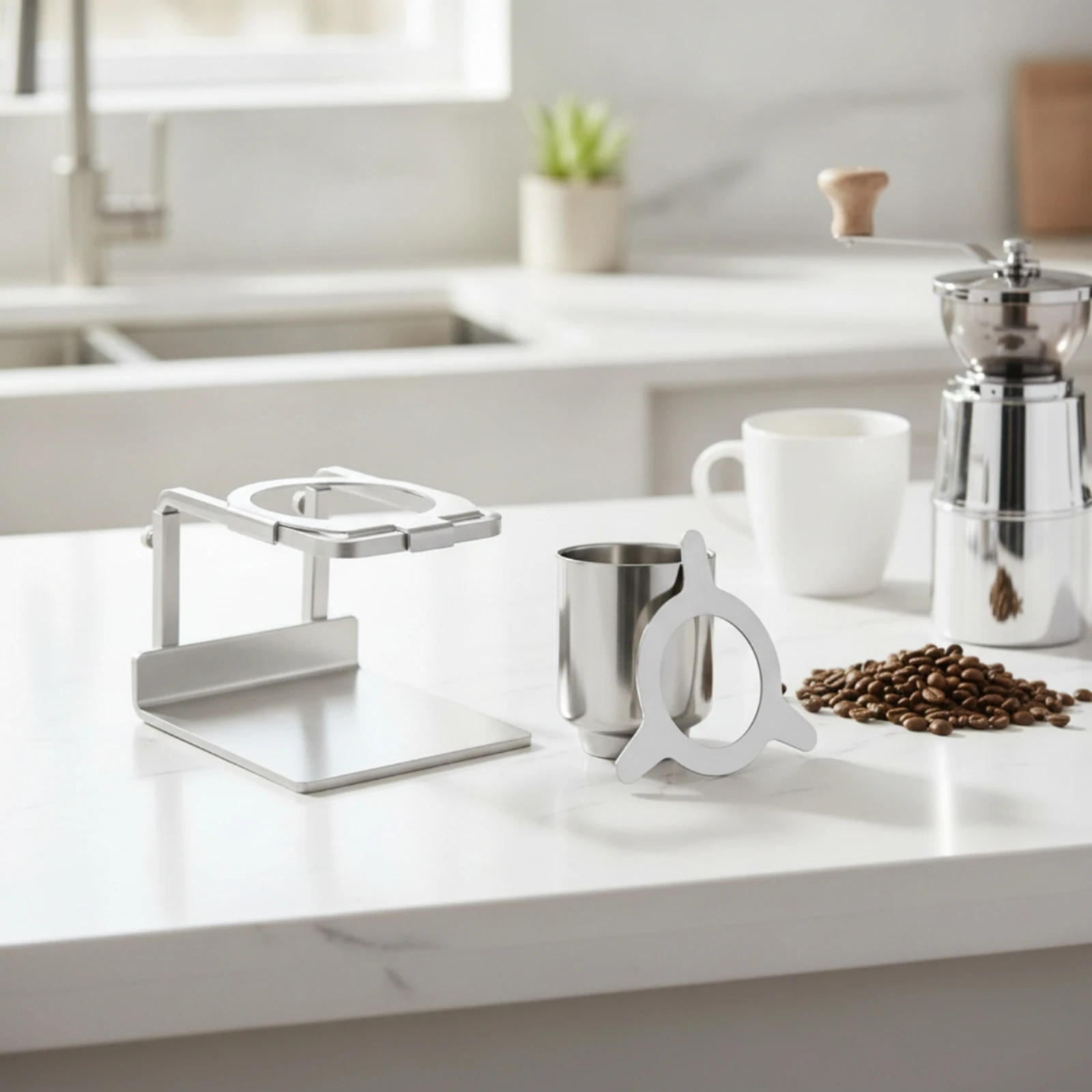 Pour-over Coffee Stand Sturdy Pour over Coffee Station Dripper Holder Anti-Slip Long-Lasting for Baristas, Countertop, Kitchen