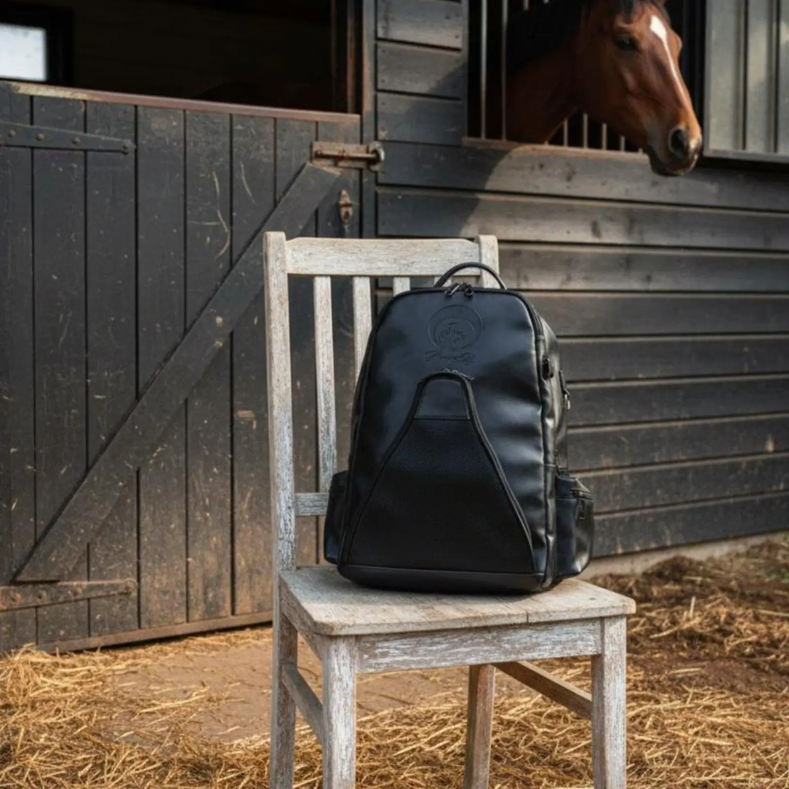 Horse Riding Equipment Backpack Multi-Compartment Riding Helmet and Boot Bag view 3