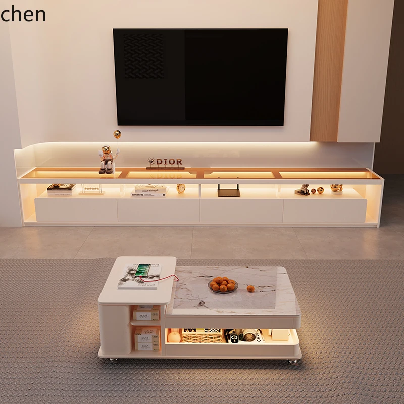 

HSN floor-to-ceiling TV cabinet, living room side cabinet combination, storage and locker integration