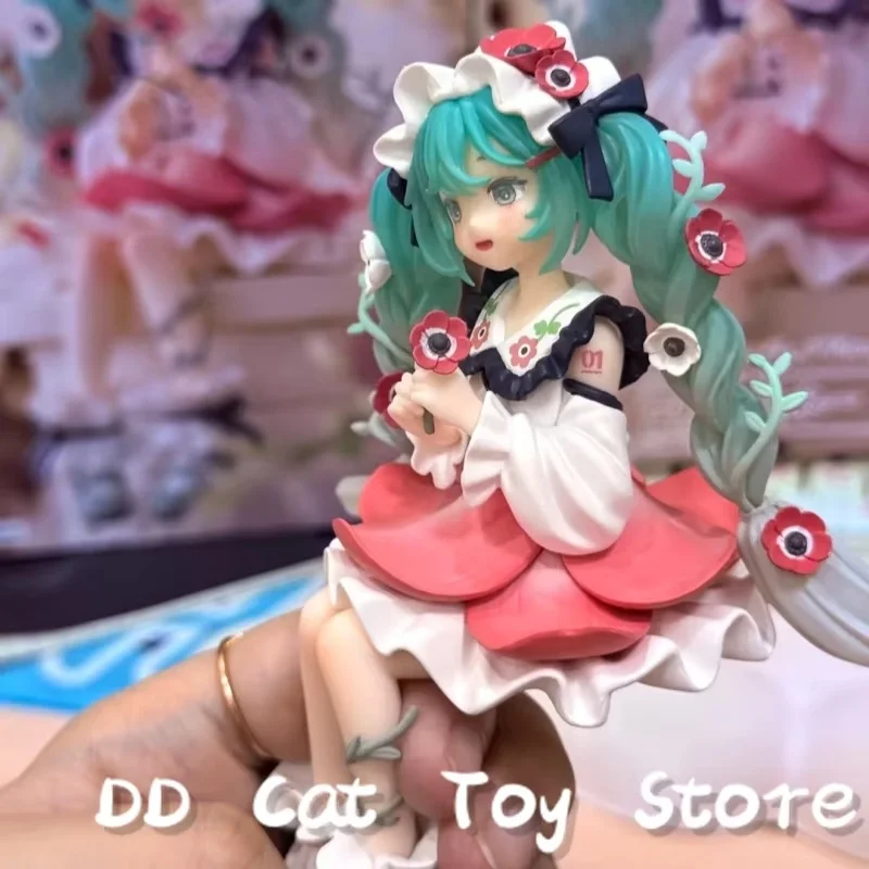 

In Stock Genuine FuRyu Hatsune Miku Flower Fairy Anime Figure Toys Noodle Stopper PVC Model Collection Anime Action Figurine
