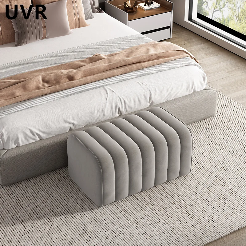 UVR Stylish Simple Creative Design Entry Changing Shoe Bench Light Luxury Bedroom High Quality End of Bed Stool Household Use