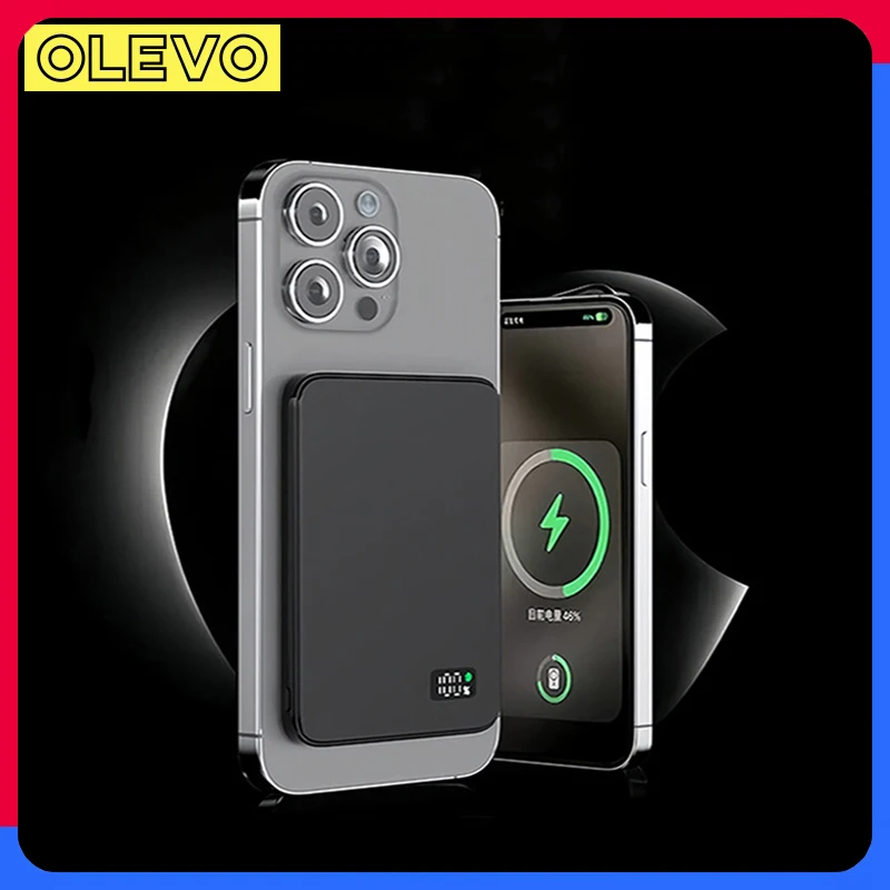 

10000mAh Ultra Thin Power Bank Magnetic Wireless 20W Fast Charging Powerbank Portable External Battery For iPhone Xiaomi Samsung