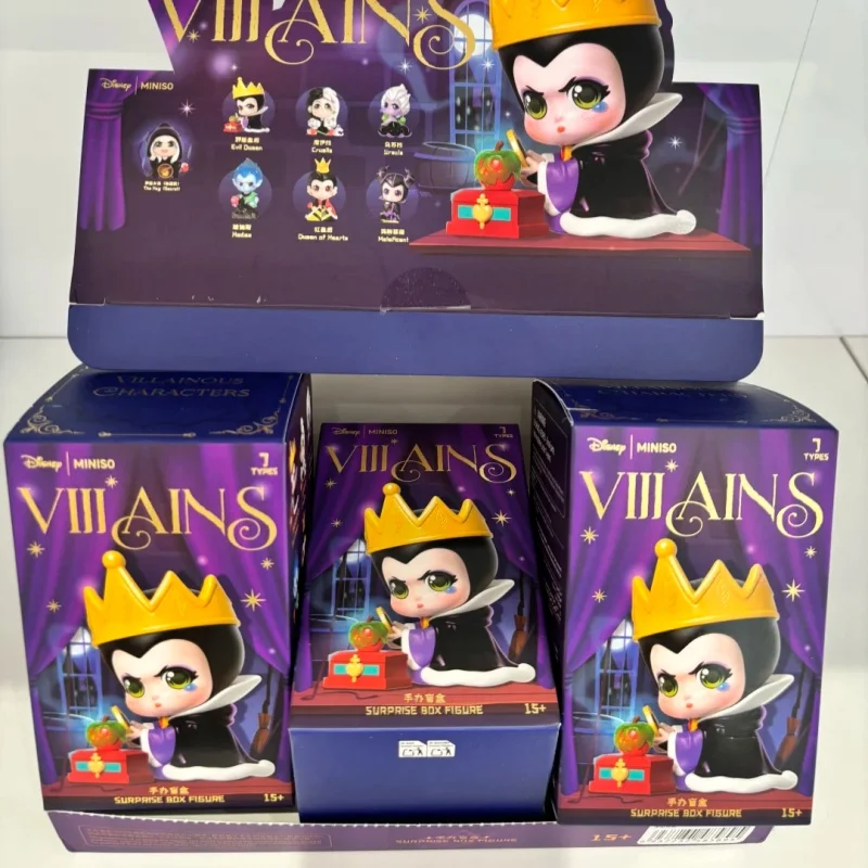 

В наличии Disney Blind Box Villains Series Аниме Периферийная фигурка Злая Королева Круэлла Урсула Хаиды Малефисента Gk Модные игрушки Подарки