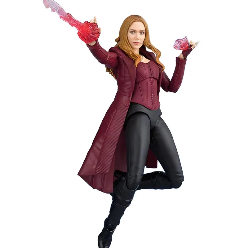 Bandai Original S.H.Figuarts Avengers:Infinity War - Scarlet Witch Anime Action Figures Toys for Boys Christmas Gift Collectible