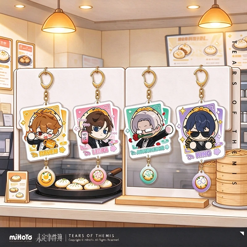 miHoYo Official Tears of Themis Q Version Acrylic Keychain Anime Character Pendant Bag Accessory Game Collectible Merch Gift