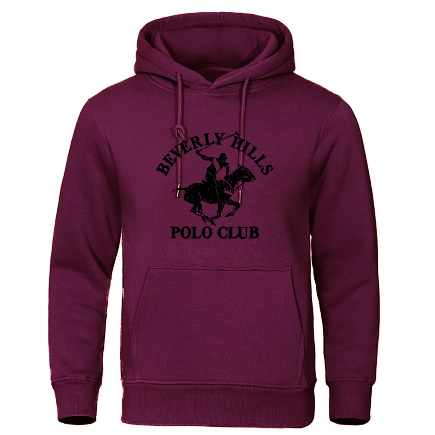 Beverly Hills Polo Club Popular Women\'s Autumn/Winter Round Neck Hoodie Printed Casual Loose Women\'s Long sleeved Sweater