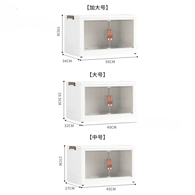 Microwave Storage Cabinet Home furniture Multi-functional Kitchen Cabinets Floor Rack Removable Double Door Locker