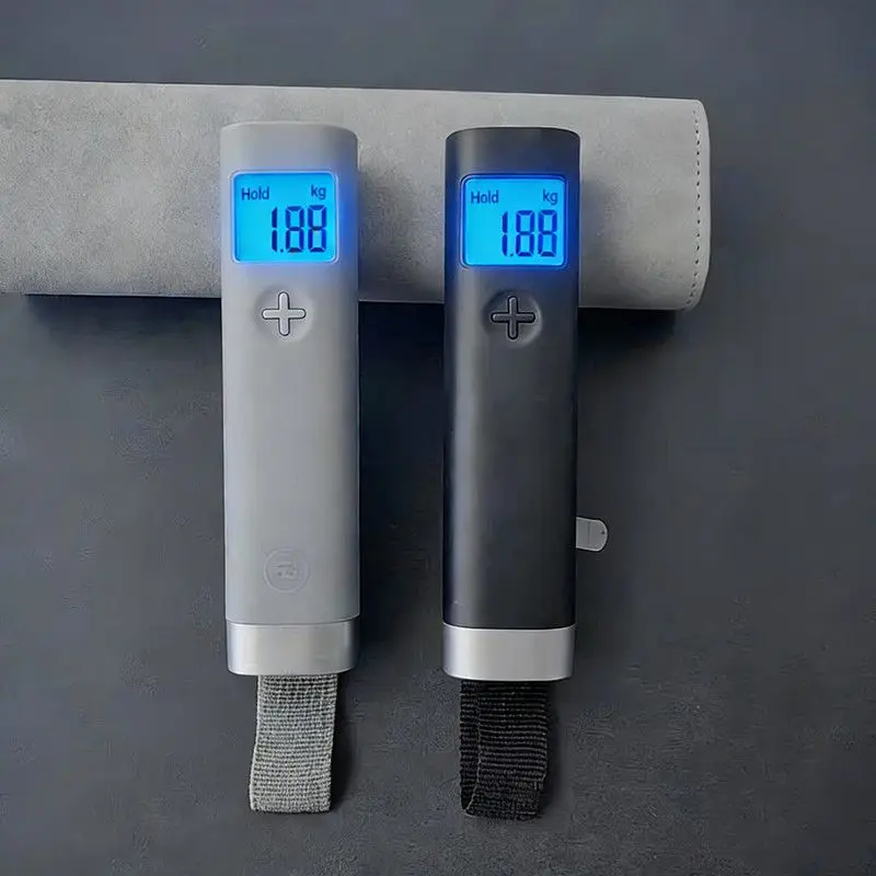 Portable Digital Fish Scale 2Pcs Set, Lcd Display Luggage Weighing Tool, Lightweight Handheld Hanging For Travel Fishing Outdoor
