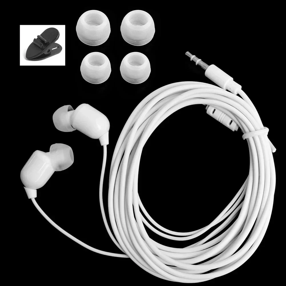 3 Meters Long Wired Headphones 3.5mm Jack In-ear Monitoring Earphones For Live Broadcast Music Headset