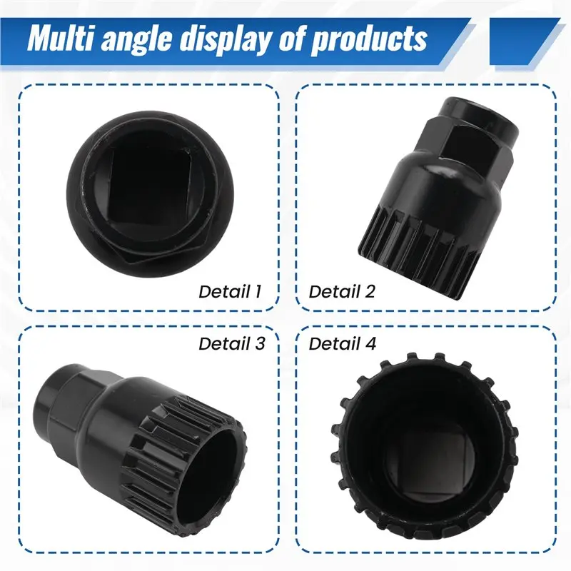 NEW HOT In Stock-Bicycle 20 Teeth Bottom Bracket Remover Puller Tool Black For Mountain Bike Bicycle Repair Tools