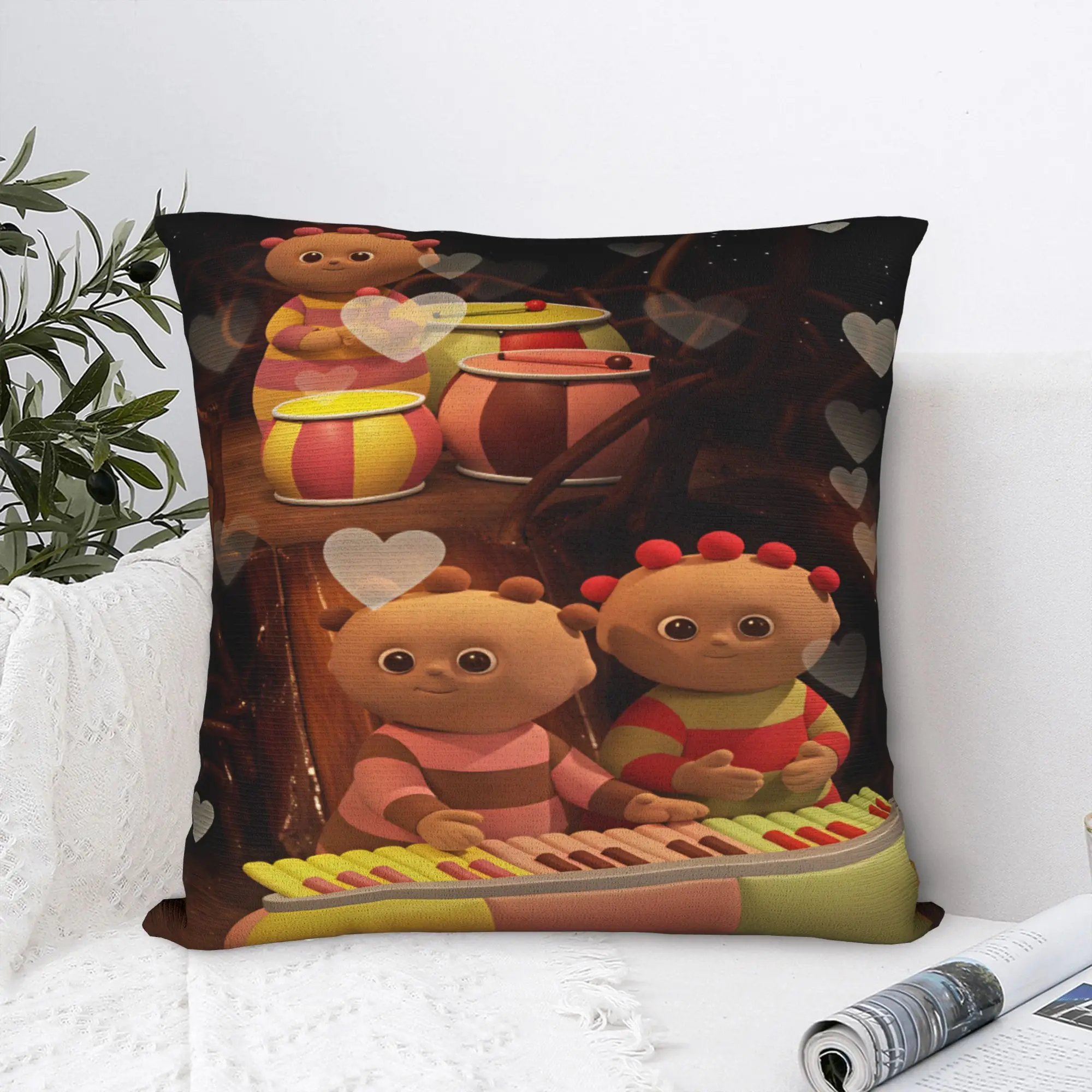 The Haahoos In the night garden Pillow Cover  Retro Trendy Pillow Case For Chair Sofa Home Decor Soft Cushion Cover
