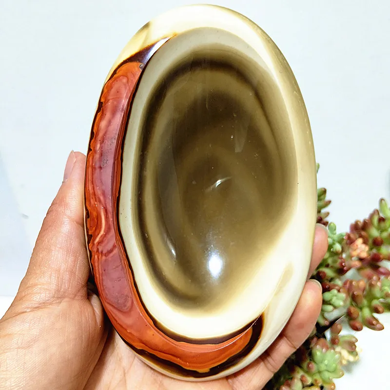 Natural Ocean Stone Crystal Bowl Or Ashtray Desk Home Room Decor Magic Meditation Healing Energy Feng Shui Crystals