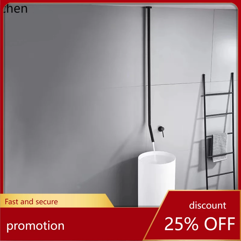 

CZ artificial stone column basin integrated floor type round washbasin small apartment bathroom column type washbasin